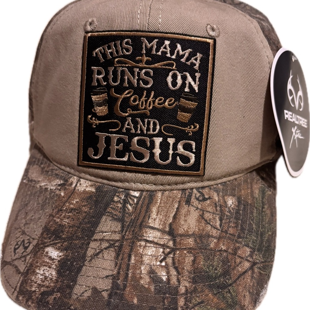 Realtree Coffee and Jesus Camouflage Hat